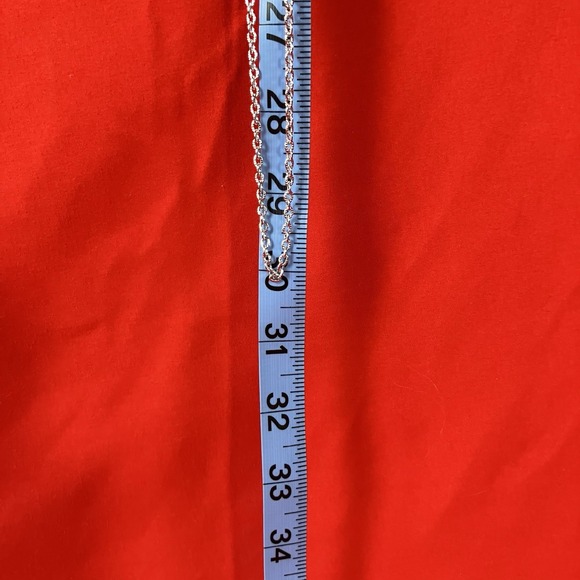 Vintage Multiple Chain Layered‎ Waterfall Necklace / Metal / Costume Jewelry - Picture 3 of 11